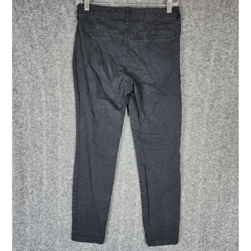 Old Navy Pants Womens 6 High Rise Skinny Black Adjustable Waist EUC